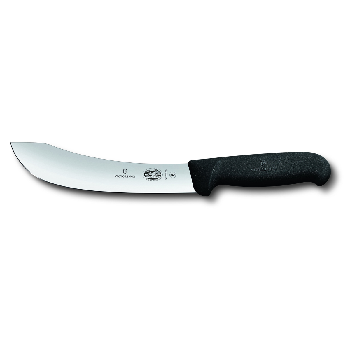 Cuchillo Carnicero Fibrox . Hoja Curva 18 cm