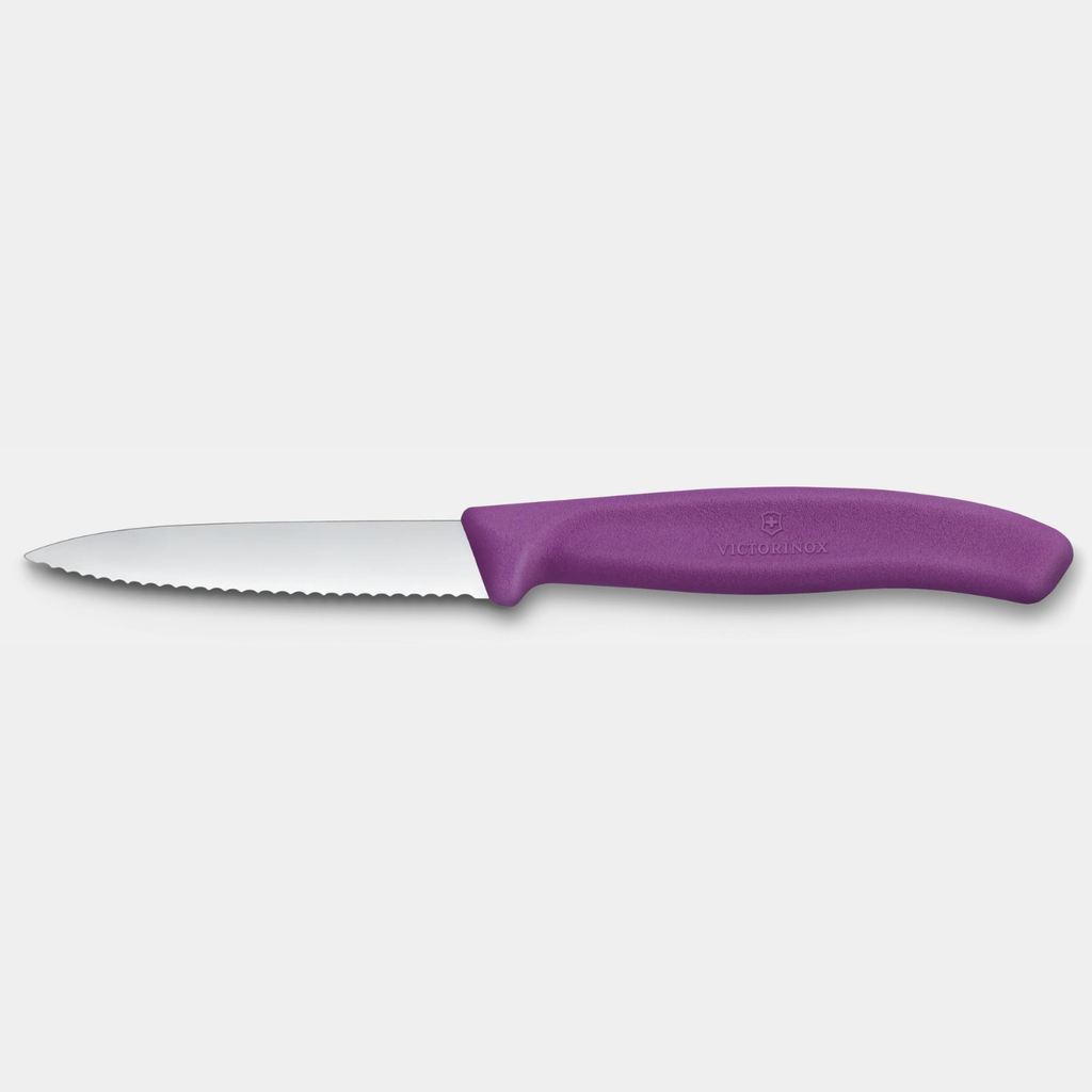Cuchillo mondador dentado Swiss Classic. Hoja 8 cm.