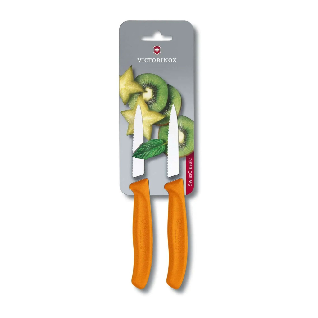 Cuchillos para Verdura Dentado Swiss Classic. Hoja 8 cm.