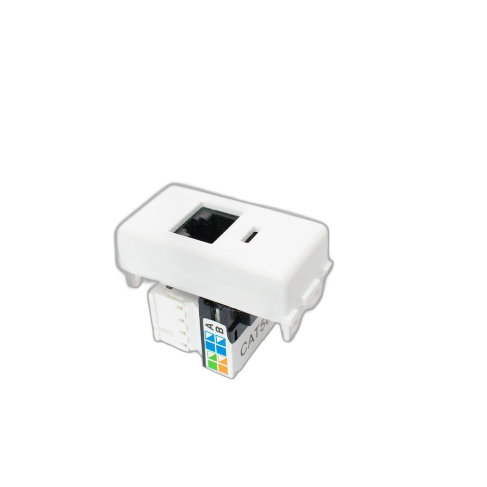 Modulo Tramontina 57115/056 Blanco Red RJ45 cat 6