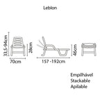 Reposera Tramontina Leblon 92256/010 Blanco