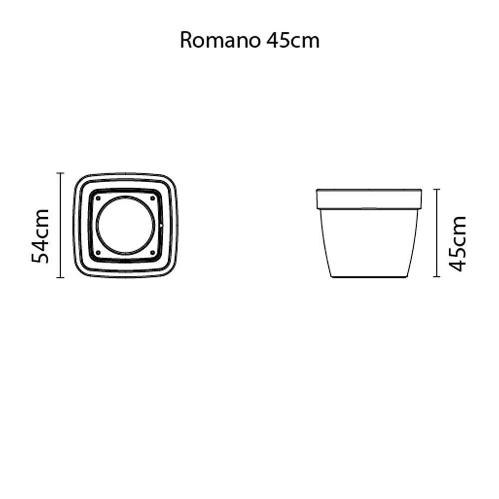 Maceta Tramontina Romano Humo 92789/210 45cm