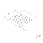 Canal Humedo Tramontina 15cm 94534/022 Escurridor