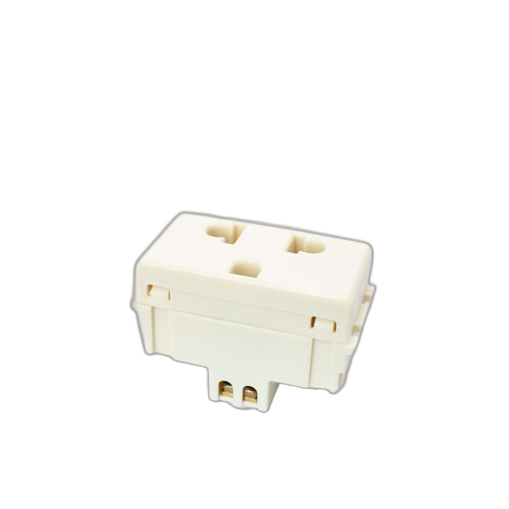 Modulo Tramontina 57119/028 Marfil Tomacorriente triple 15amp