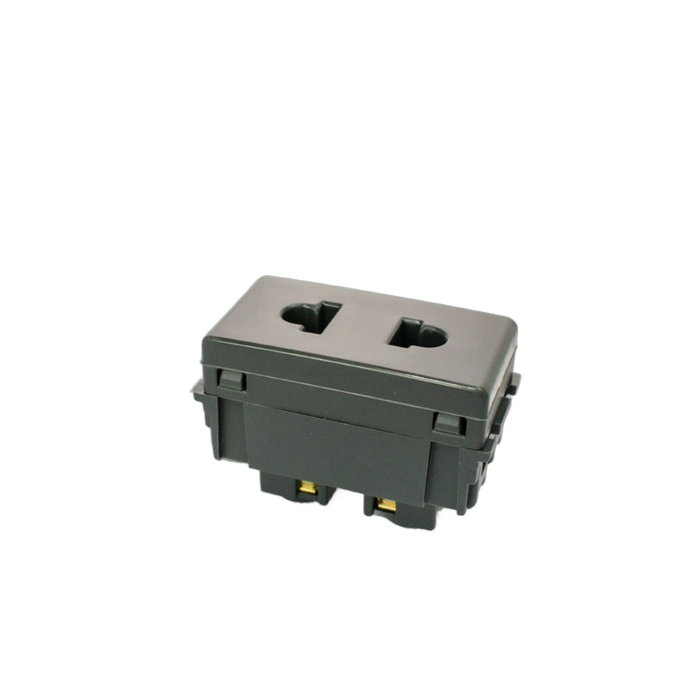 Modulo Tramontina 57215/029 Negro Tomacorriente 15amp