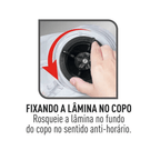 Licuadora Arno Power Mix LN286BB2 Limpia Facil