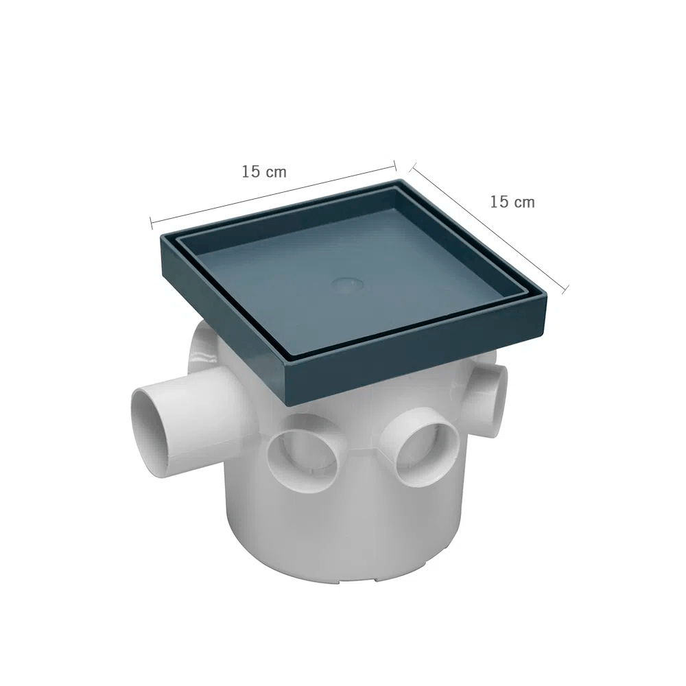Caja Sifonada Astra Plastico Cuadrado de 6" CS5RO15-CZ Oculto