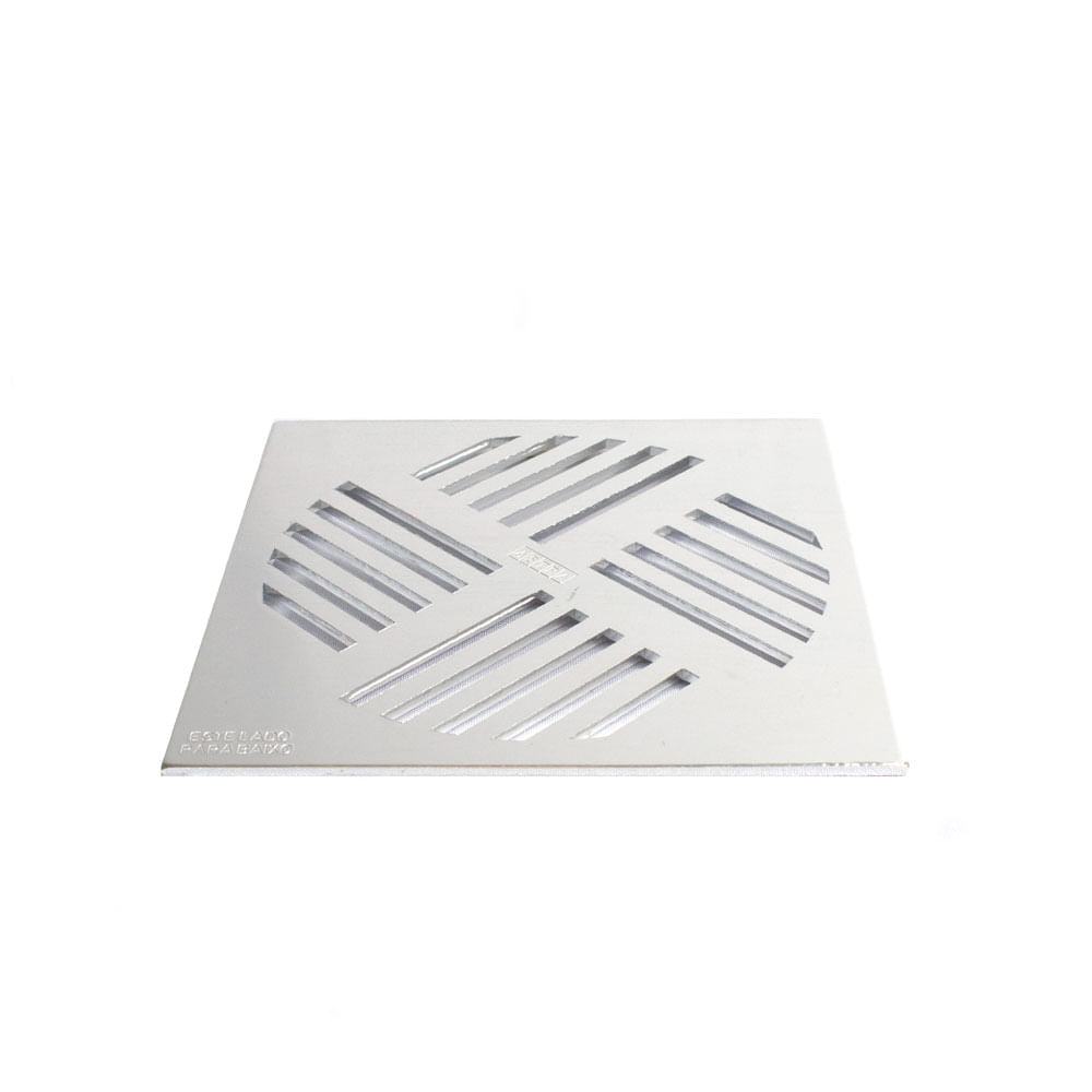 Rejilla Desagüe Astra GRAL6 Cuadrado Aluminio de 15 x 15cm