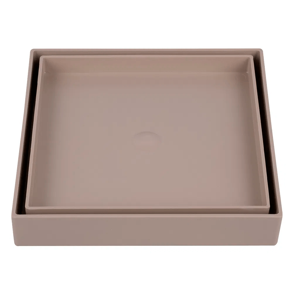 Sumidero Desague Astra Plastico Cuadrado 15x15 Beige RO15-BG Oculto
