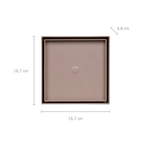 Sumidero Desague Astra Plastico Cuadrado 15x15 Beige RO15-BG Oculto