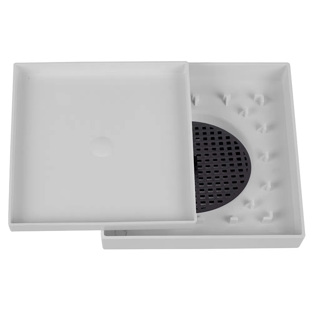 Sumidero Desague Astra Plastico Cuadrado 15x15 Blanco RO15-BR Oculto