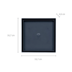 Sumidero Desague Astra Plastico Cuadrado 15x15 Gris RO15-CZ Oculto
