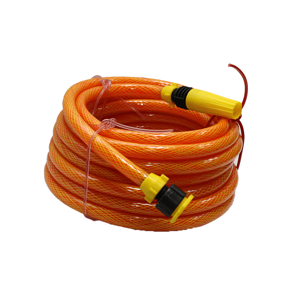 Manguera para Jardin Reforzada de 1/2" de 10mt Naranja con pico plastico