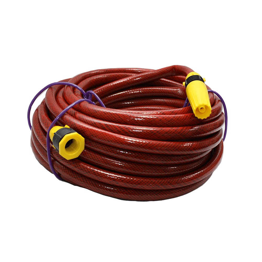Manguera para Jardin Reforzada de 1/2" de 10mt Rojo con pico plastico