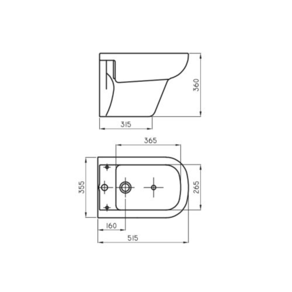 Bidet Colgar Ferrum Bari Blanco BKP1J