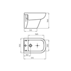 Bidet Colgar Ferrum Bari Blanco BKP1J