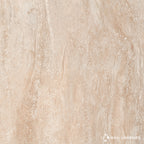 Porcelanato 57.7x57.7 Marmol Travertino Crema Pulido San Lorenzo Rectificado