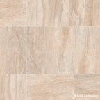 Porcelanato 57.7x57.7 Marmol Travertino Crema Pulido San Lorenzo Rectificado
