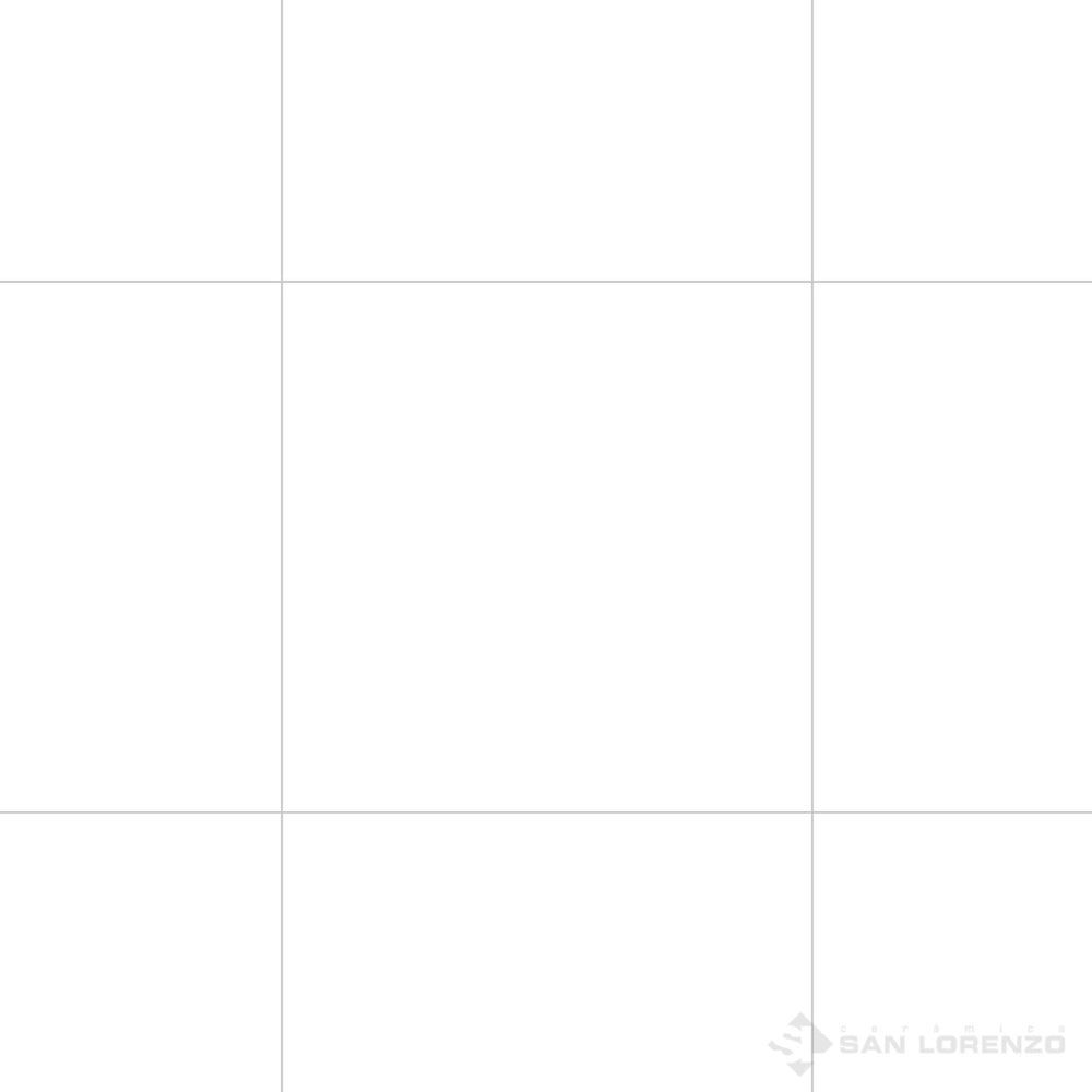 Porcelanato 57.7x57.7 White Pulido San Lorenzo Rectificado