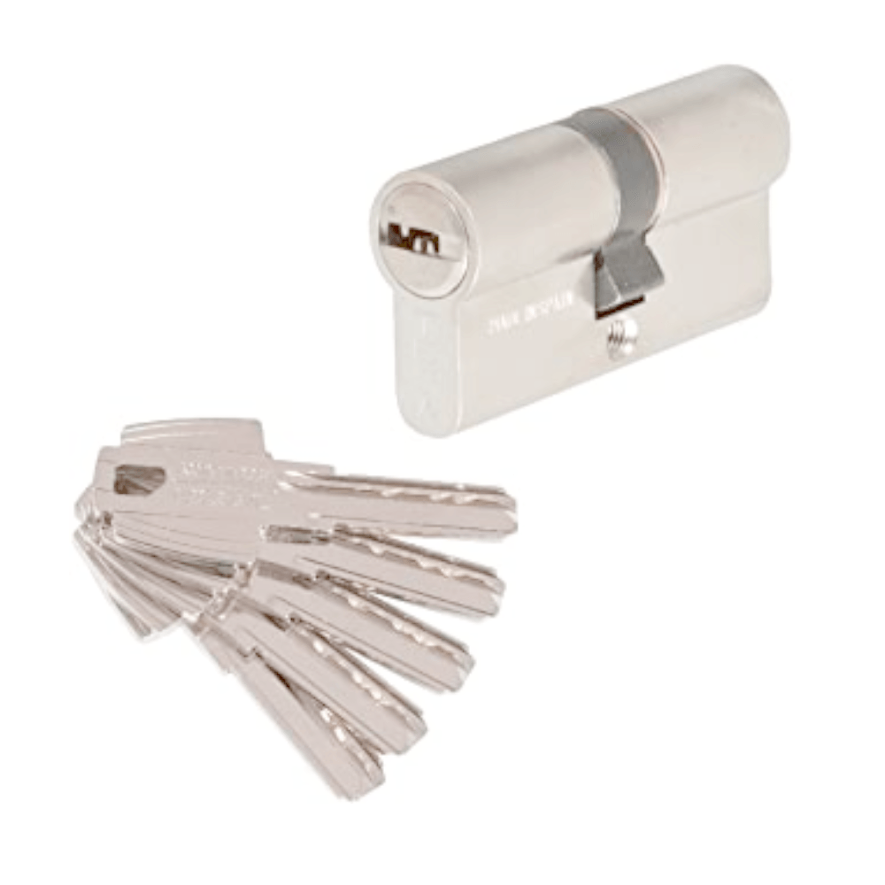 Cilindro Cerradura Externa 100mm Seguridad Icsa 150HS/100 Niquel