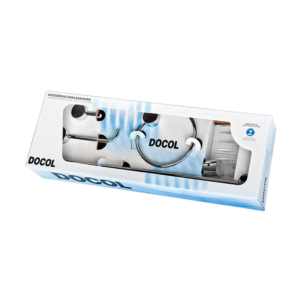 Accesorios Baño Docol Single 00183106 CR Juego 5 Pzas