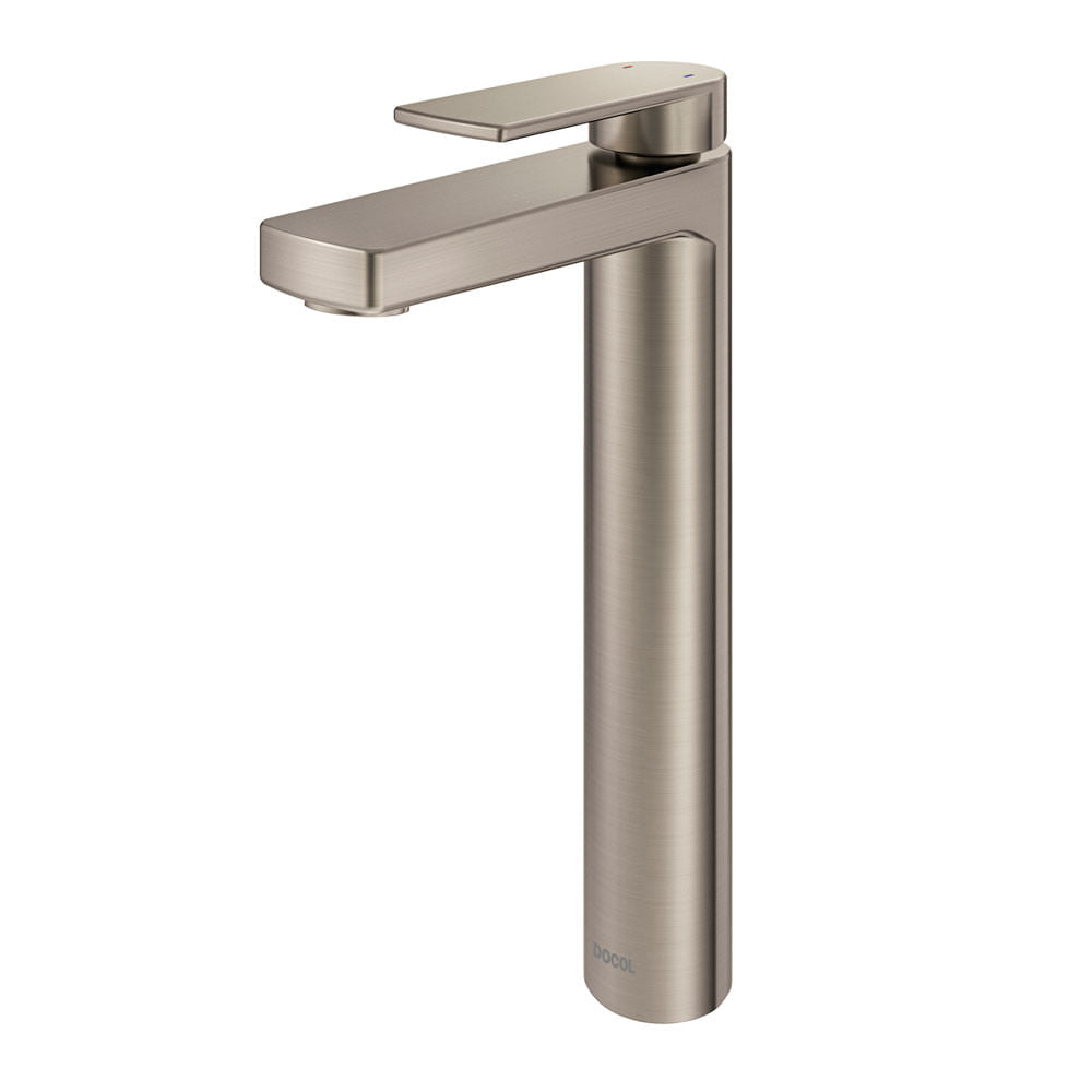 Mezcladora Lavatorio Monocomando Docol Argon CC 00847869 Pico Alto Cobre Cepillado