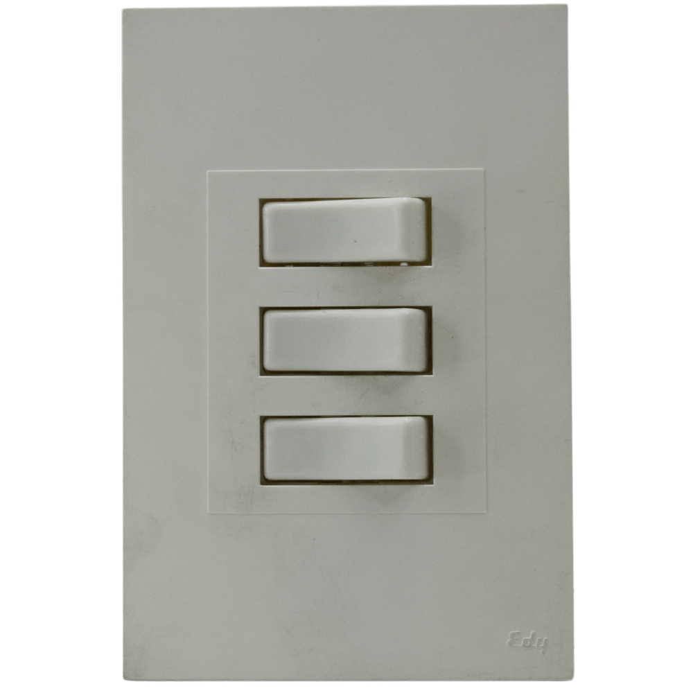 Placa Electrica Edy Brina BR-13803 de 3 Interruptor
