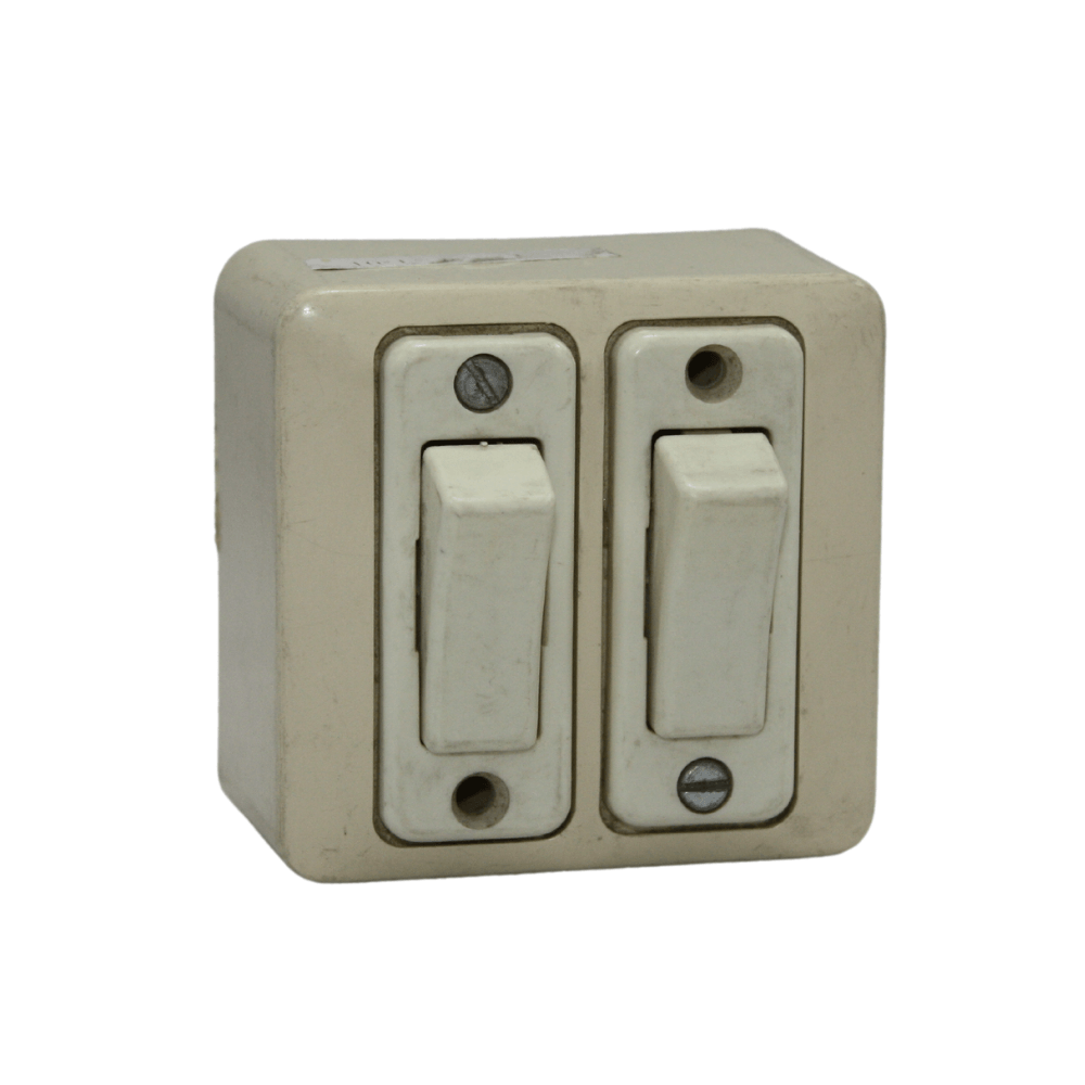 Placa Electrica Sobreponer Edy Interruptor doble