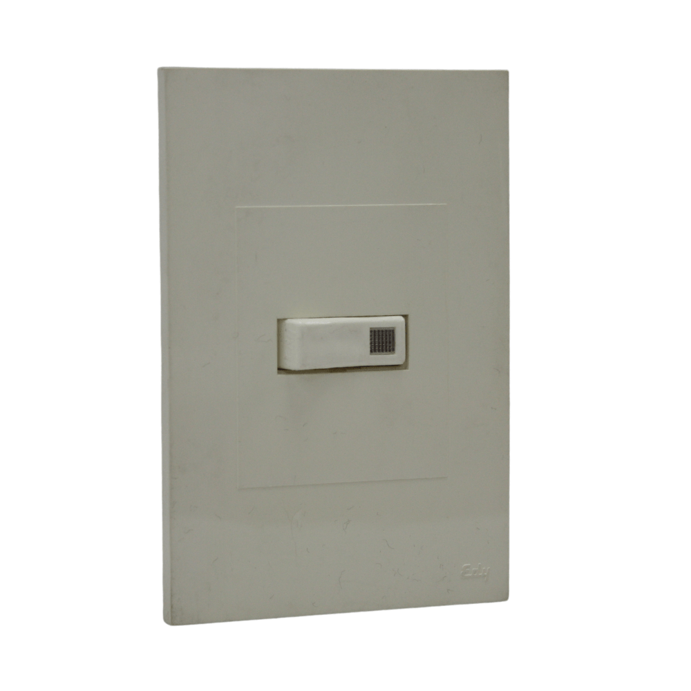 Placa Electrica Edy de 1 interruptor con foco