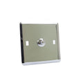 Boton Timbre Cromado Cuadrado 2153