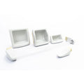 Accesorios Baño Ferrum Clásico Gris Satinado AJS6B Juego 5 Pza.