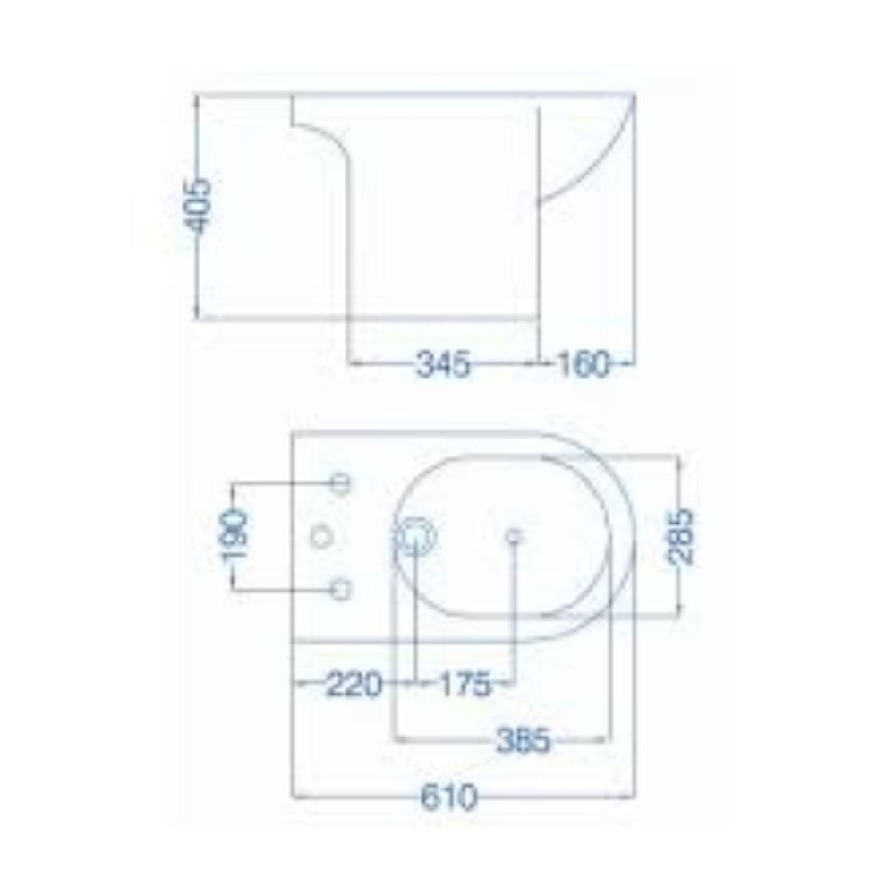 Bidet Ferrum Qubiq Blanco BRA3J