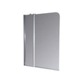 Mampara Rebatible 100cm NM02A-B Vidrio Transparente 2 paños KHI-MP-042-BL
