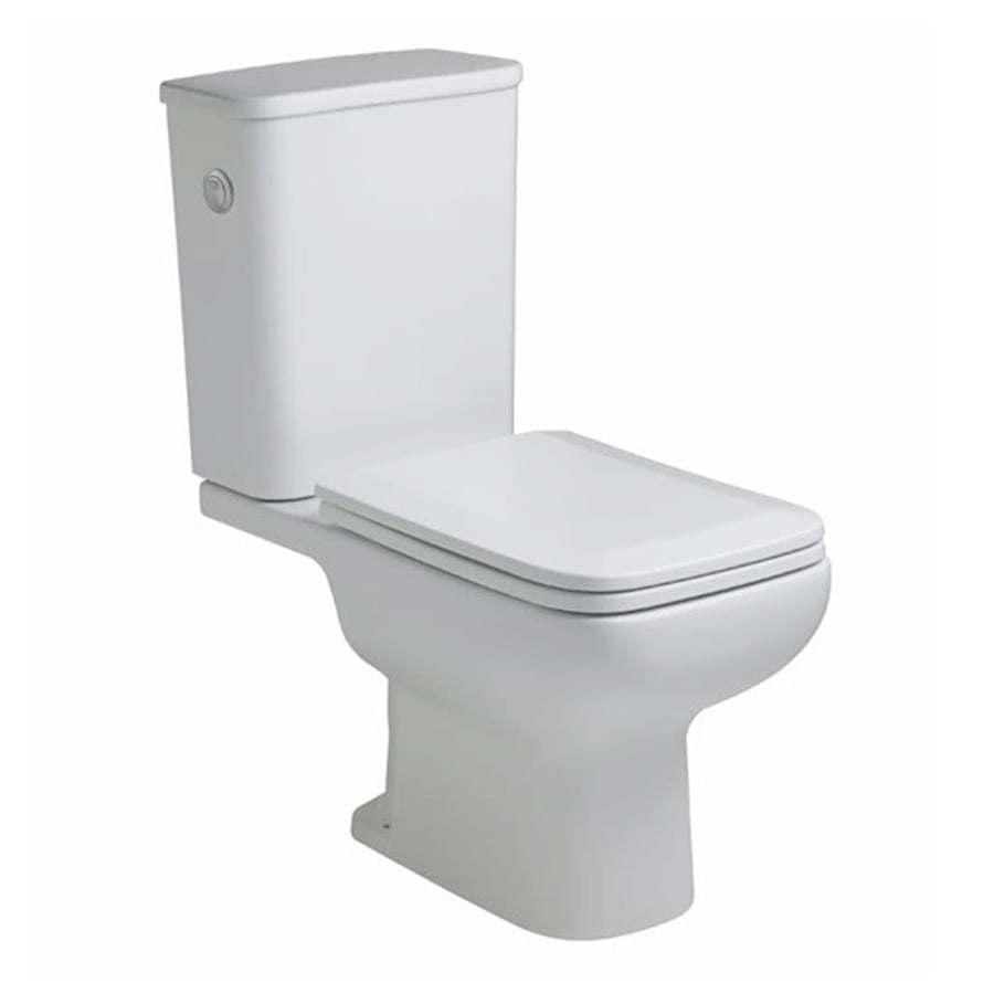 Inodoro Ferrum Trento Blanco Descarga Doble con Asiento TEXUS