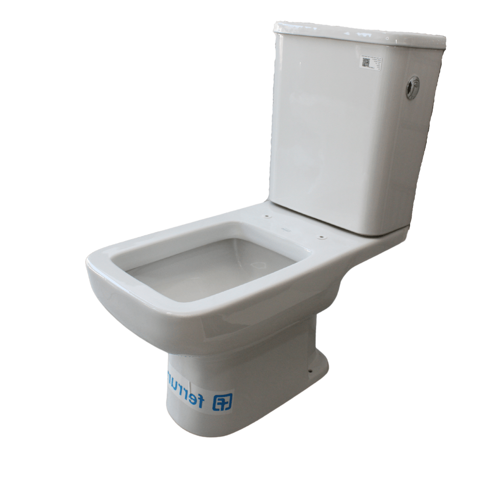 Inodoro Ferrum Trento Blanco Descarga Doble sin Asiento
