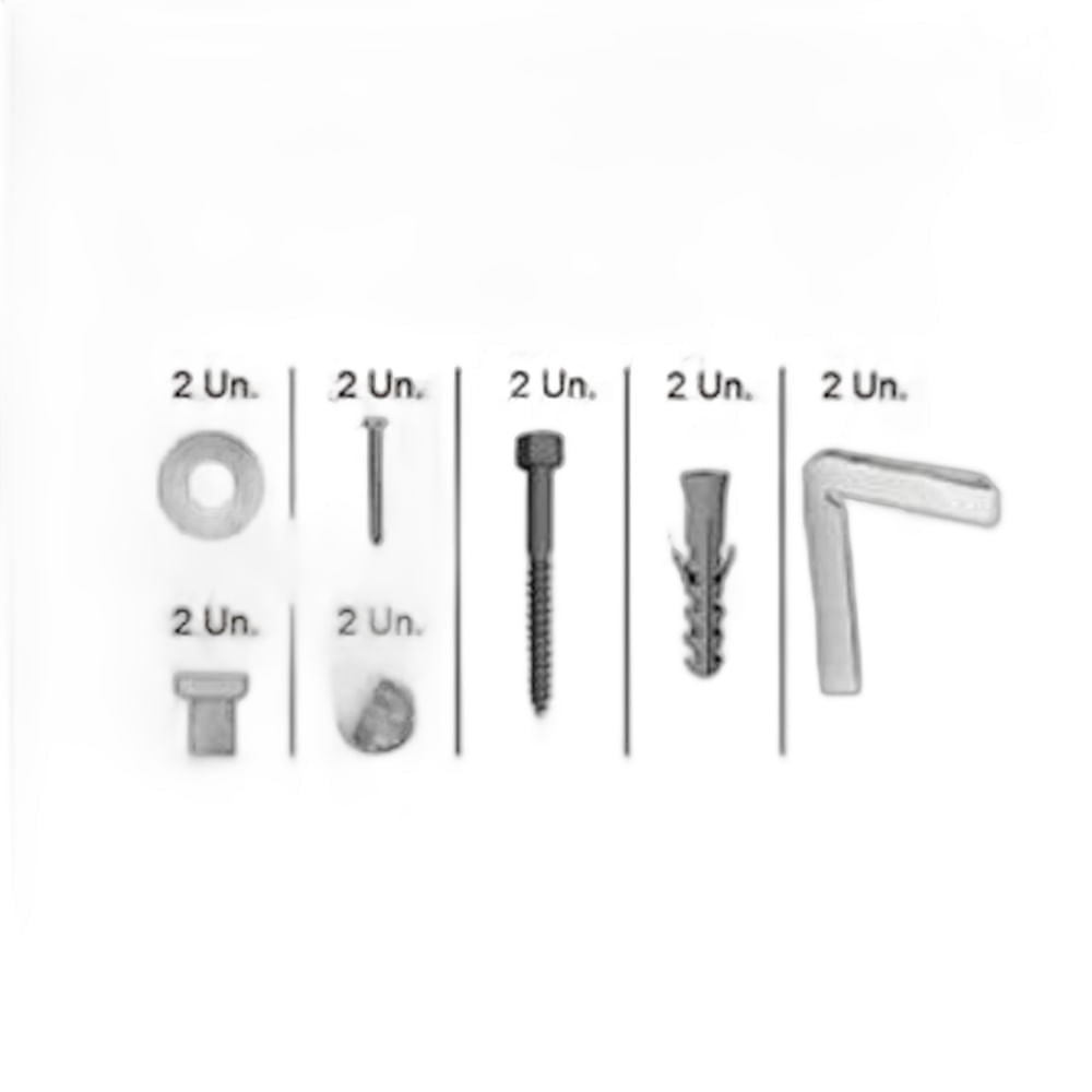 Repuesto Ferrum Kit Fijación Bidet Trento VTP10