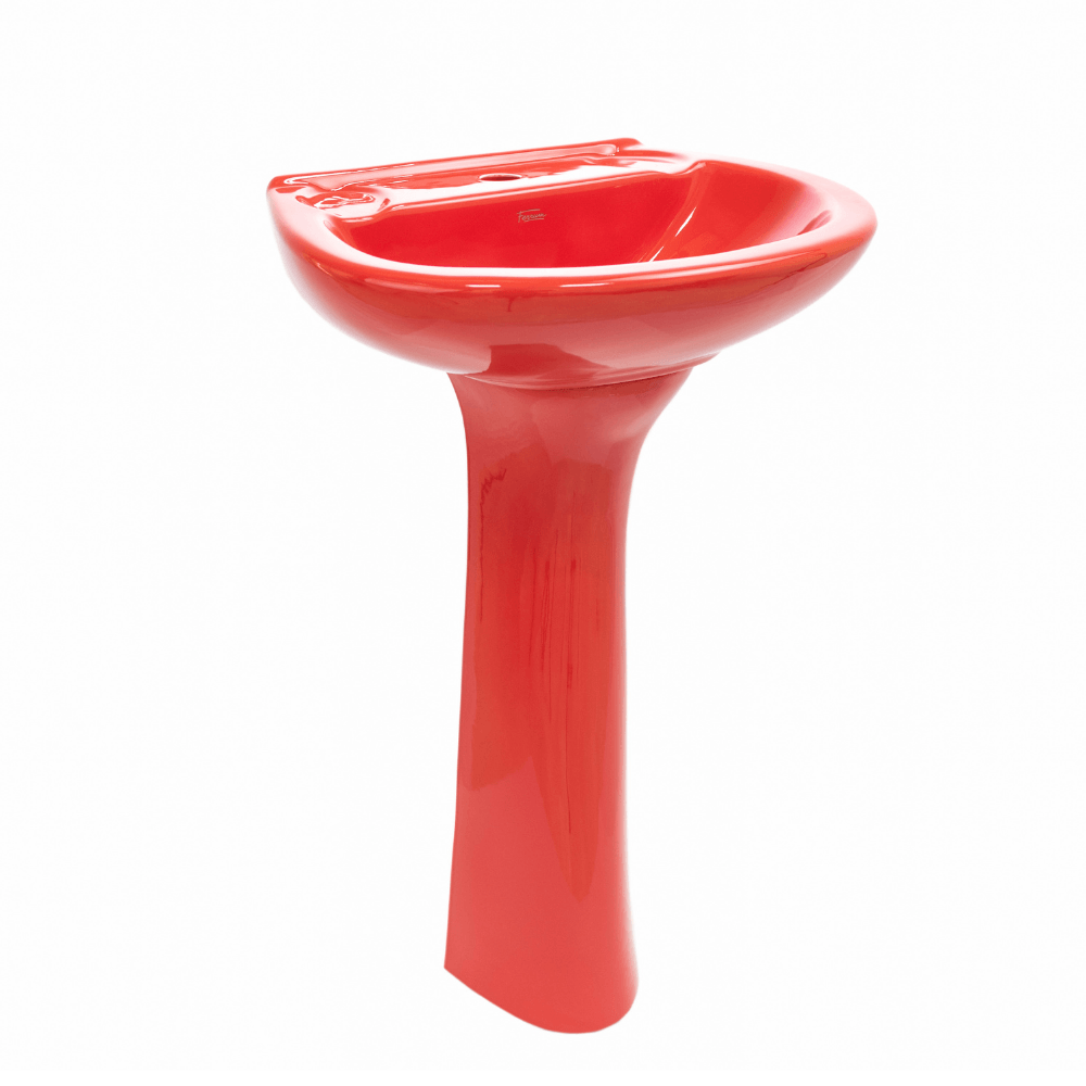 Lavatorio Ferrum Roma Rojo 1 Hueco