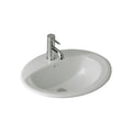 Lavatorio Encastrar Sobre Mesada Elea Oval B231.1 Blanco