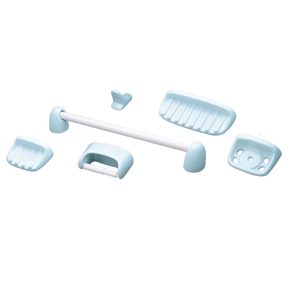 Accesorios Baño Ferrum B579.15 Celeste Juego 6 piezas