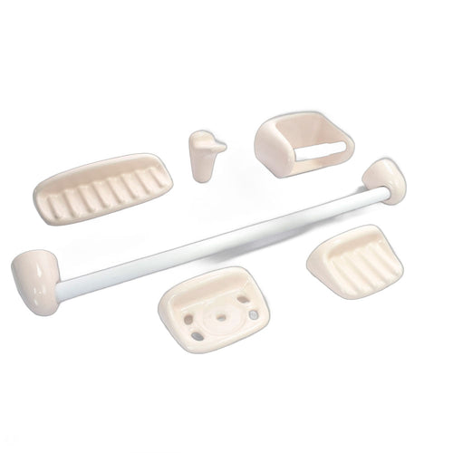 Accesorios Baño Ferrum B579.15 Caribean Shell Juego 6 piezas