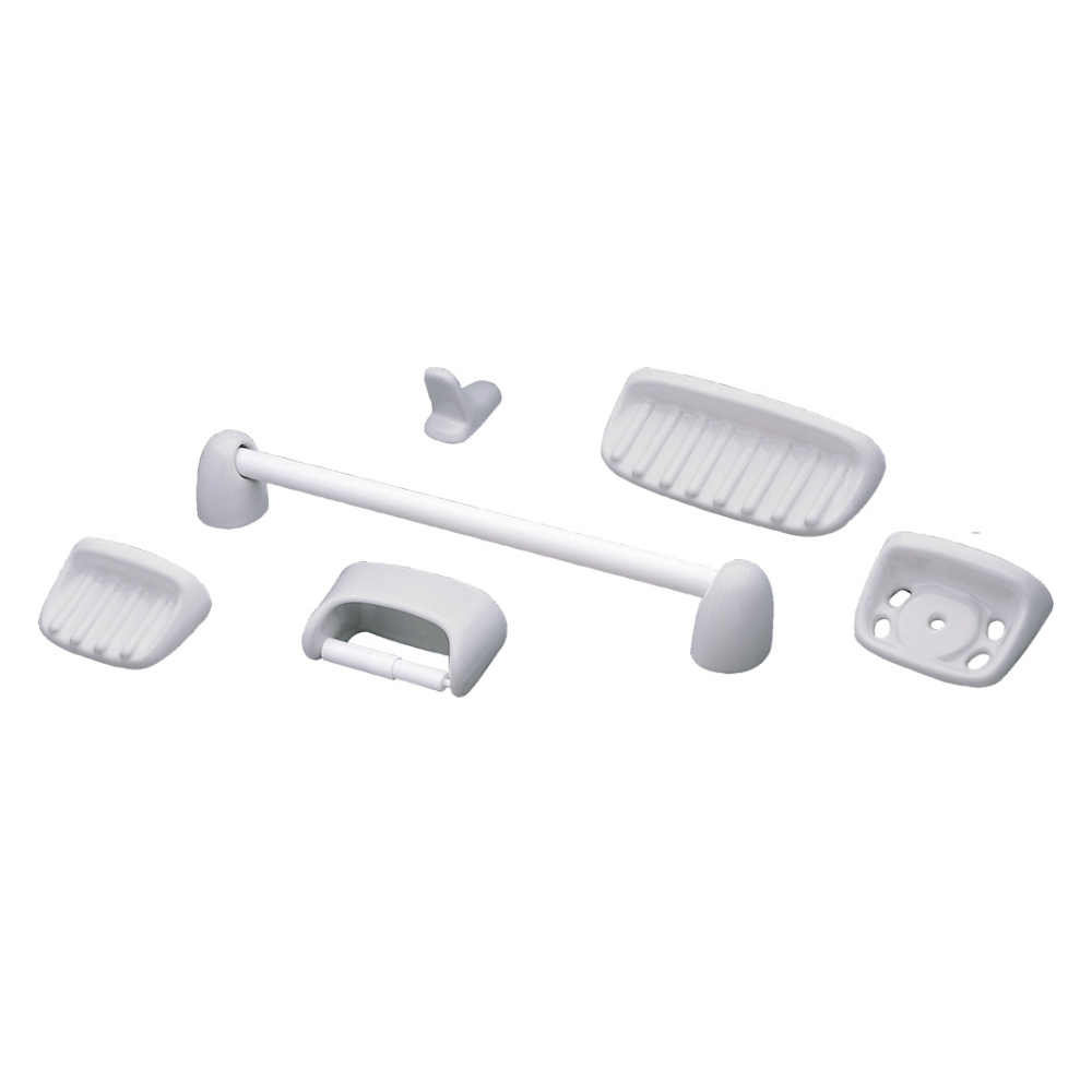 Accesorios Baño Ferrum B579.15 Gris Juego 6 piezas