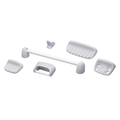 Accesorios Baño Ferrum B579.15 Gris Juego 6 piezas