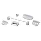 Accesorios Baño Ferrum B579.15 Gris Juego 6 piezas