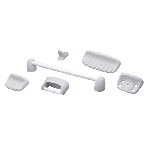 Accesorios Baño Ferrum B579.15 Gris Juego 6 piezas