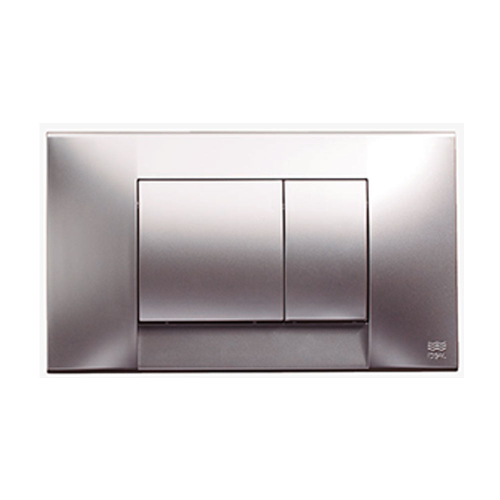 Tapa Tecla Ideal 81300 Gris Metalizada para deposito SUMA Descarga dual