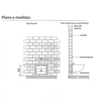 Soporte para Bidet de Colgar Ideal 82500 pared Ladrillo