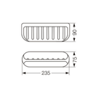 Jabonera Ferrum B572 Blanco Grande