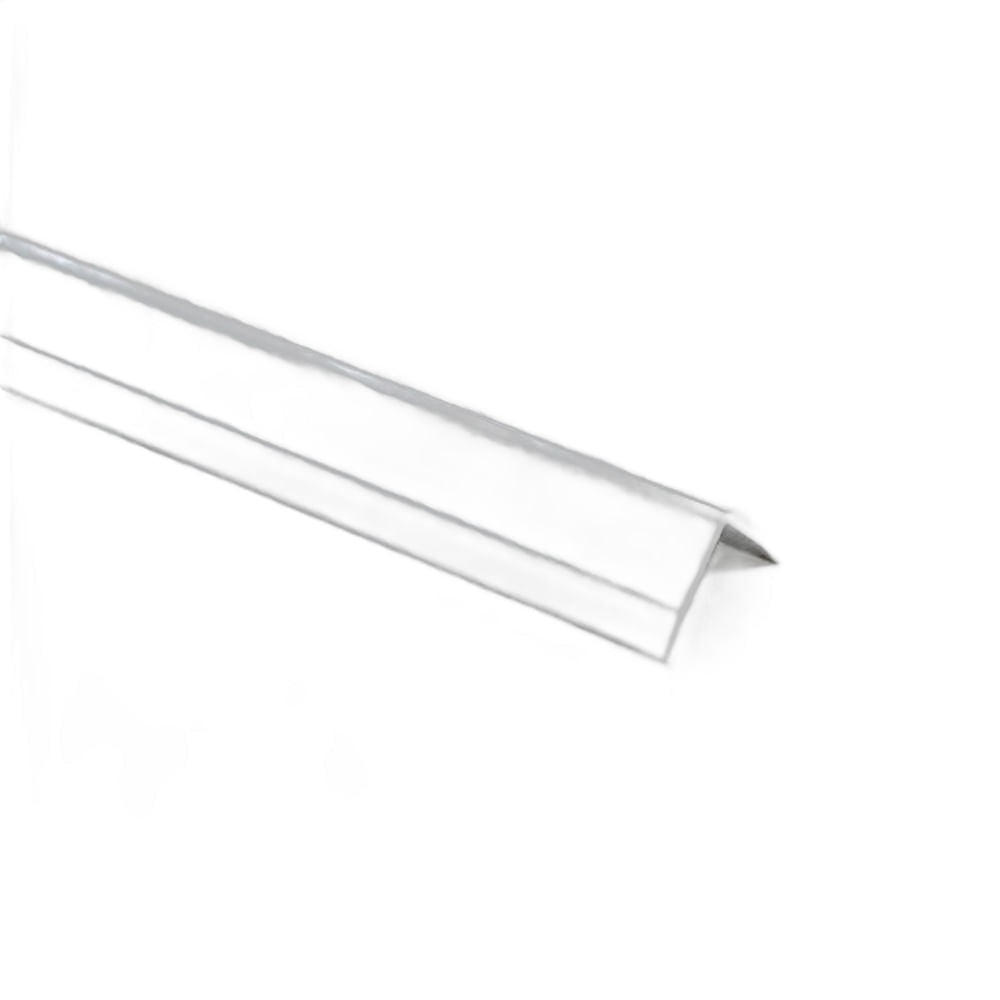 Tapacanto Moldumet Aluminio 10x10 A1010I Cromo Mate de 2.50mt Autoadhesivo