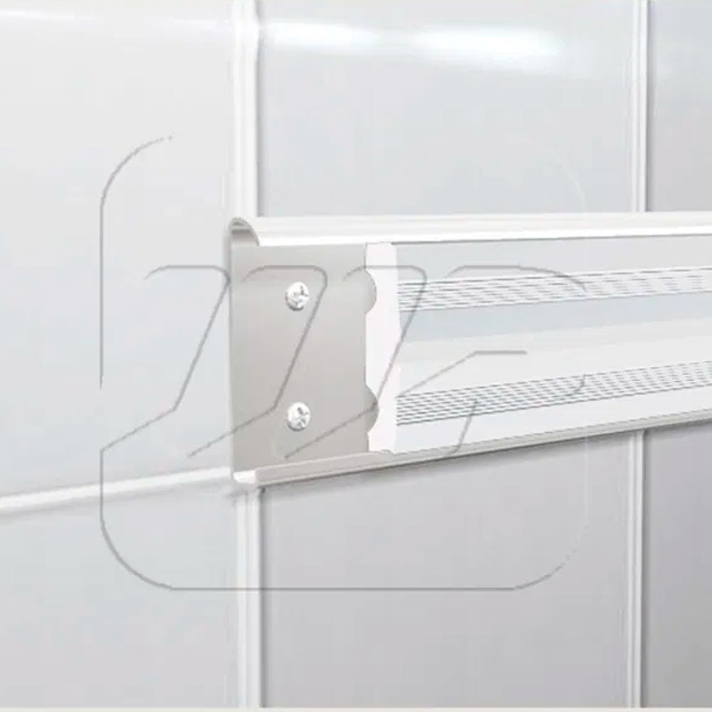 Guardapared Aluminio 73mm Moldumet AE1B de 2.00mt Blanco