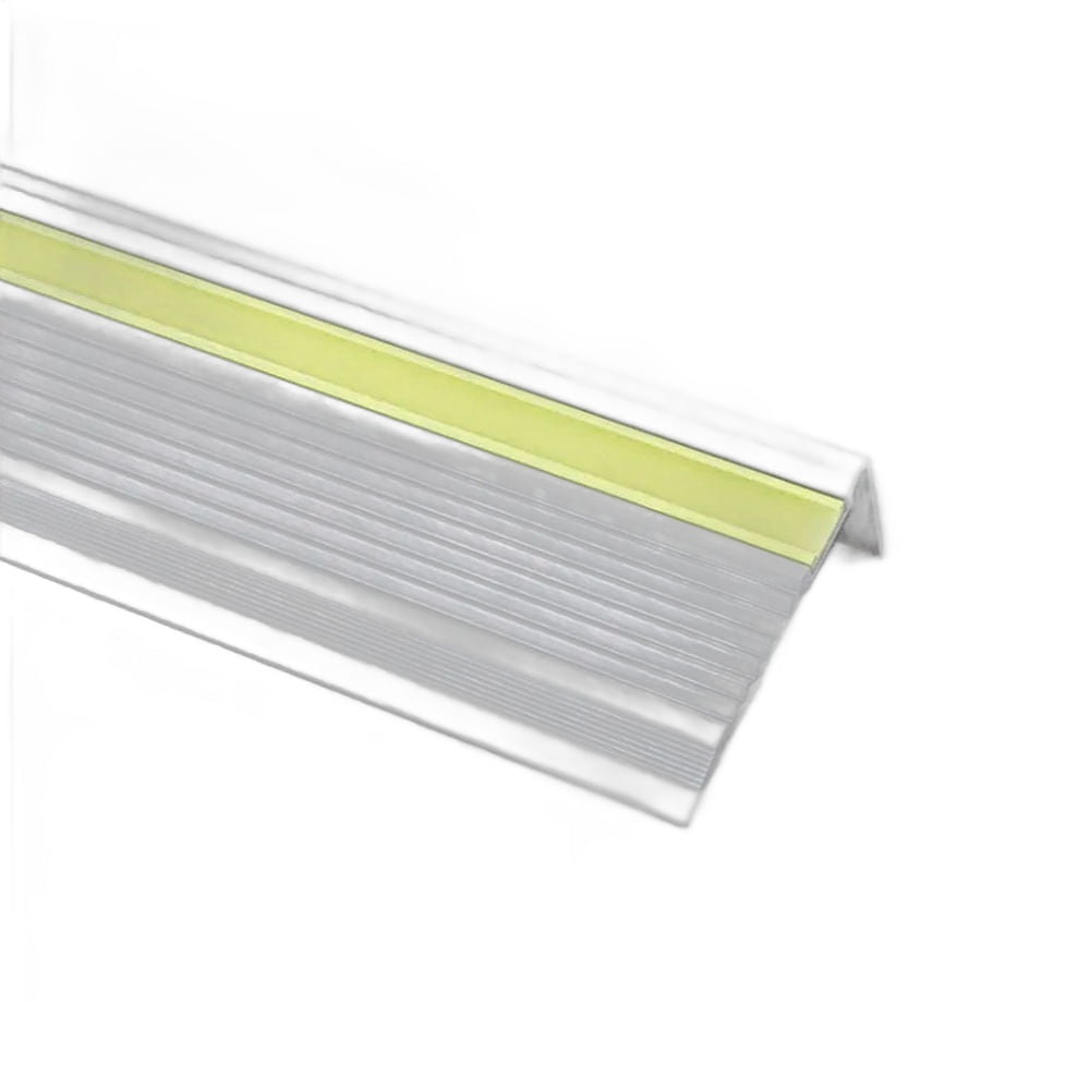 Nariz de Escalon Aluminio 45mm Moldumet AP45I con Iluminacion de 2.50mt